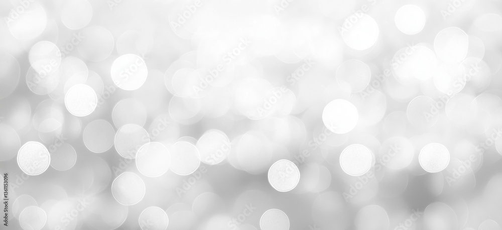 Abstract white bokeh background with soft, circular lights. Abstract white bokeh background with soft, circular lights.