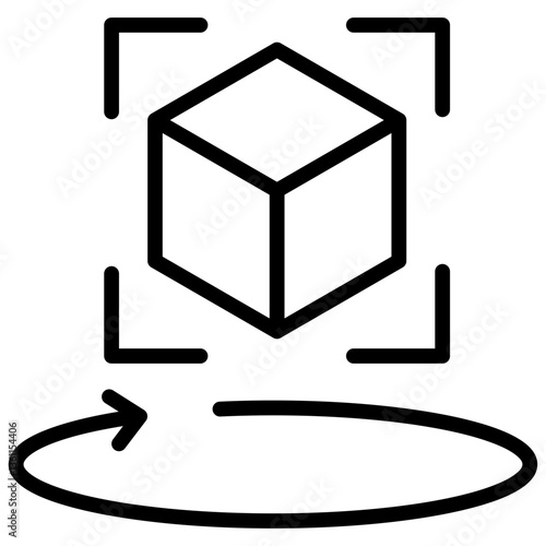 Augmented Reality Icon Lineal Syle