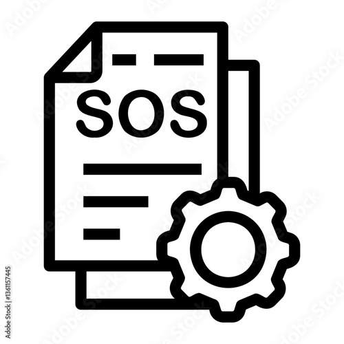 sos Line Icon