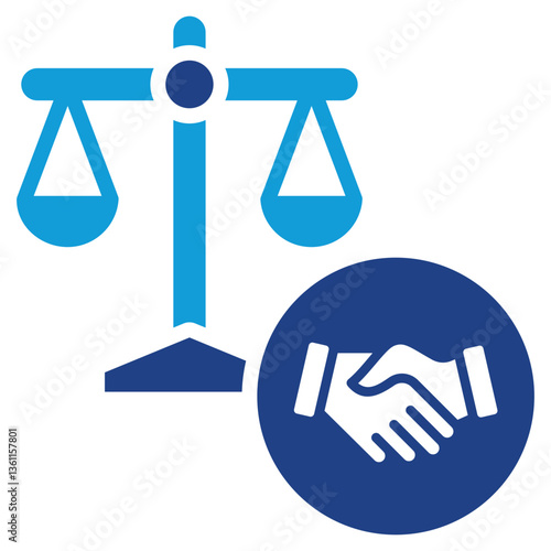 Ethical Engagement Icon Dual Tone Color Style