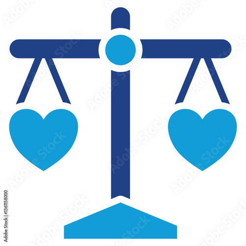 Fair Values Icon Dual Tone Color Style