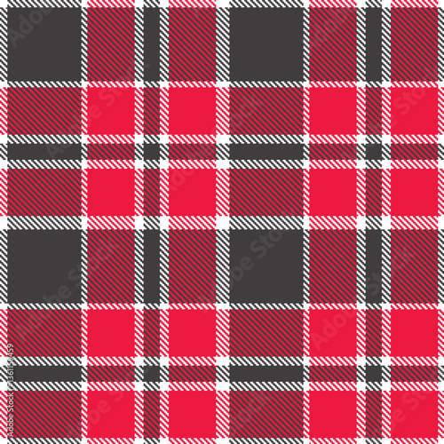 Modern Soft White Seamless Tartan Textile Design Variant 2360