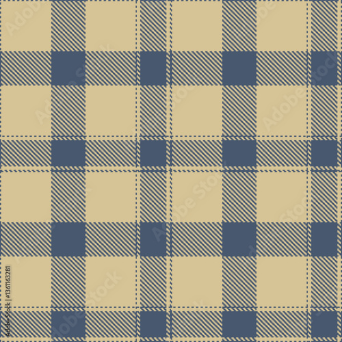 Modern Deep Slate Seamless Tartan Textile Design Variant 2412
