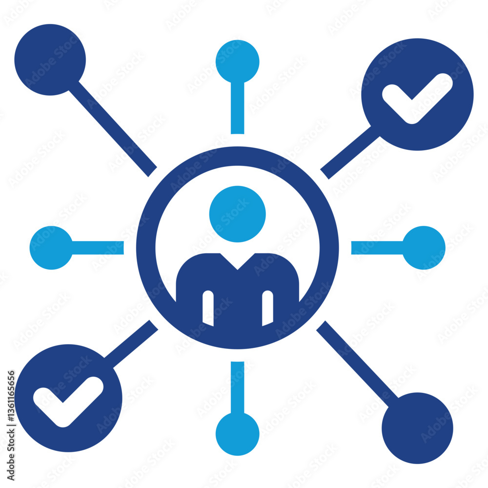 Skill Mapping Icon Dual Tone Color Style Skill Mapping Icon Dual Tone Color Style