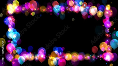 Fulcolors balloons Graphics animation background, Motion Graphics Background, frames, boarder frame,