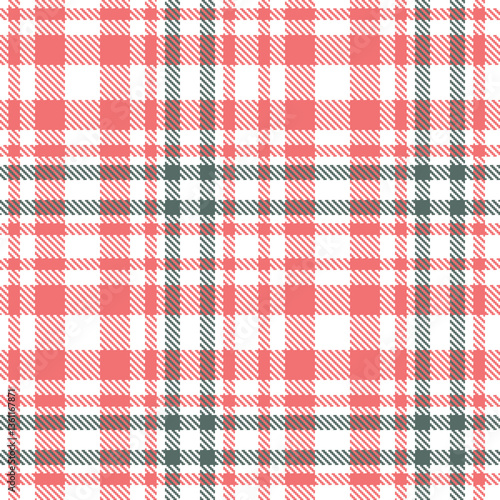 Modern Iridescent White Seamless Tartan Textile Design Variant 2489
