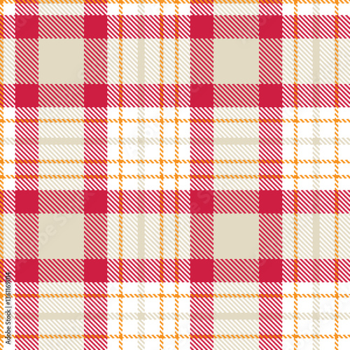 Modern Seamless Tartan in Neon White tones Textile Design Variant 2509