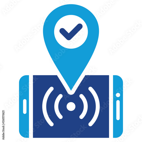 Live Tracking Icon Dual Tone Color Style