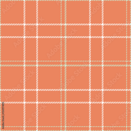 Modern Muted Dark Peach Seamless Tartan Textile Design Variant 2582