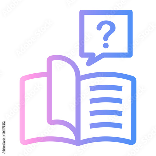 help Line Gradient Icon