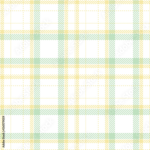 Modern Seamless Tartan in Warm White tones Textile Design Variant 2637