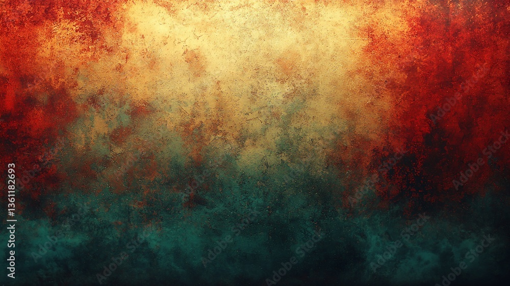 Abstract textured background with warm colors blending into cool tones Abstract textured background with warm colors blending into cool tones