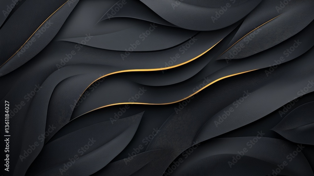 Obraz premium Luxury black and gold abstract background design for premium projects elegant presentations