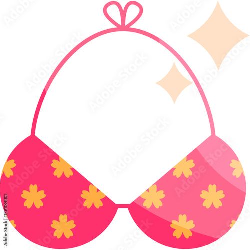 vector illustration of a bra