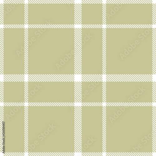 Modern Rich White Seamless Tartan Textile Design Variant 2710