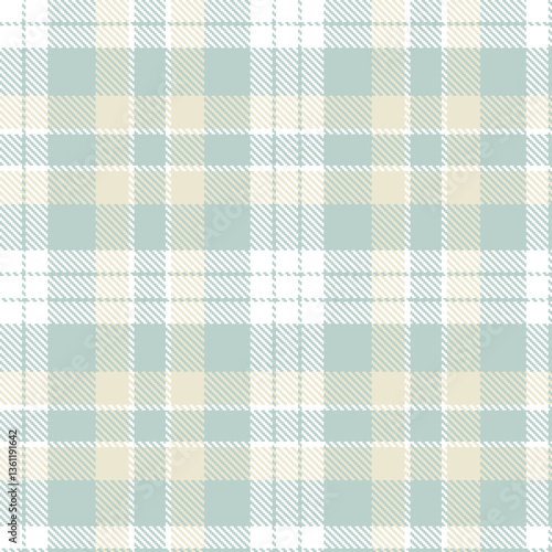 Modern Muted White Seamless Tartan Textile Design Variant 2800
