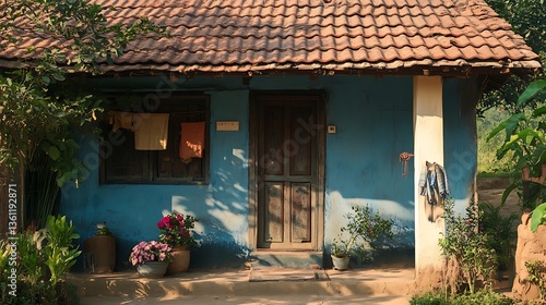 Indian vintage village house