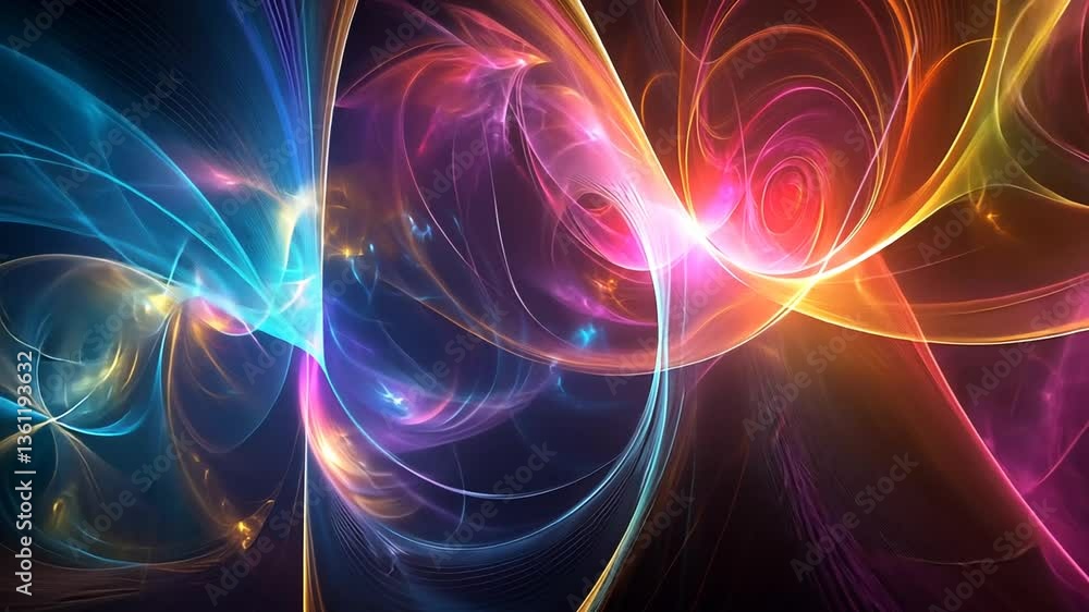 Abstract Light Streaks and Swirls Creating a Colorful and Dynamic Composition Abstract Light Streaks and Swirls Creating a Colorful and Dynamic Composition