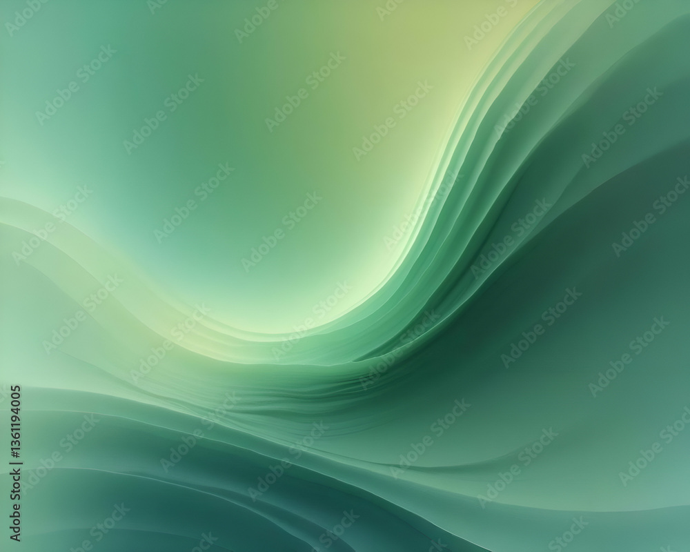 Abstract wallpaper with emerald green and turquoise gradients blending smoothly, creating a calming light effect. Abstract wallpaper with emerald green and turquoise gradients blending smoothly, creating a calming light effect.