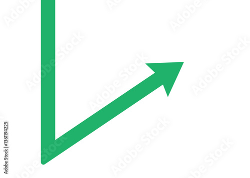 Business Arrow Rebounding Up After Extreme Drop, Symbolizing Economic Recovery and Profit