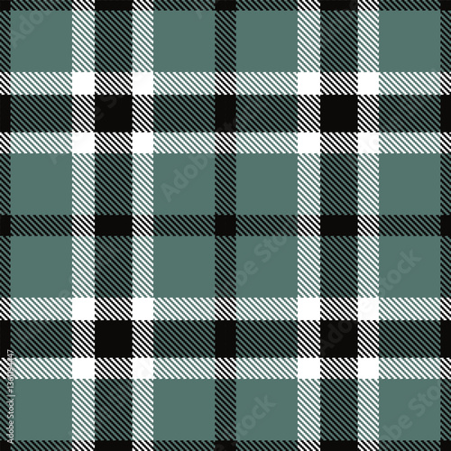 Modern Seamless Tartan in Bright Almost Black tones Textile Design Variant 2834