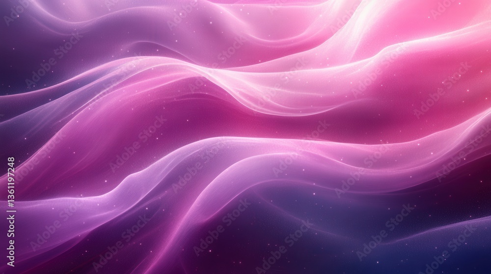 Obraz premium Soft Waves of Abstract Colorful Fabric Flowing in Gentle Motion