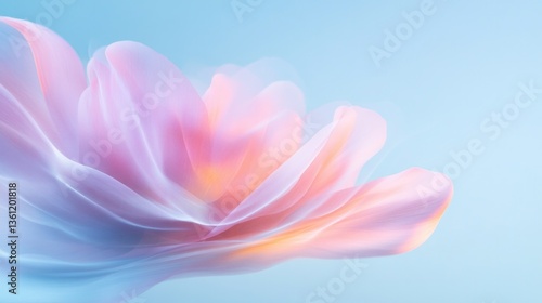 close-up of vivid colorful floral abstractions blending seamlessly creating mesmerizing dreamlike oasis