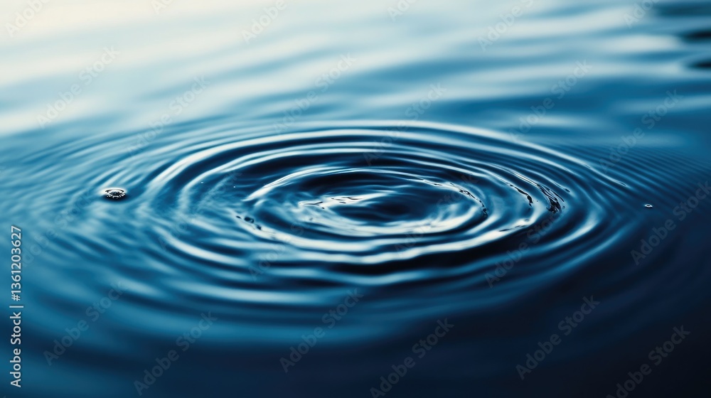 A close-up of water ripples gently expanding on the surface, creating a soothing and tranquil visual of nature beauty and calmness A close-up of water ripples gently expanding on the surface, creating a soothing and tranquil visual of nature beauty and calmness