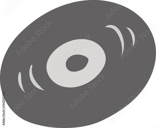 Vinyl disc illustration