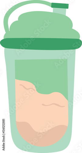 Protein shaker illustration