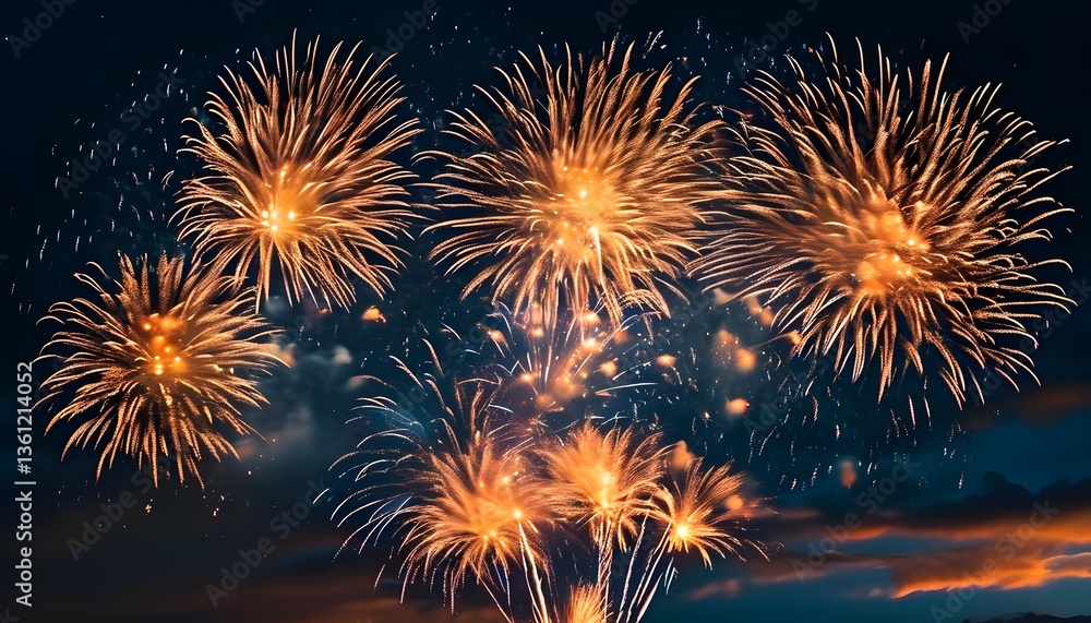Fireworks display celebrating new year urban skyline visual spectacle nighttime captivating viewpoint joyful celebration Fireworks display celebrating new year urban skyline visual spectacle nighttime captivating viewpoint joyful celebration