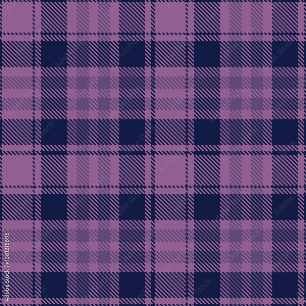 Modern Pale Muted Purple Seamless Tartan Textile Design Modern Pale Muted Purple Seamless Tartan Textile Design