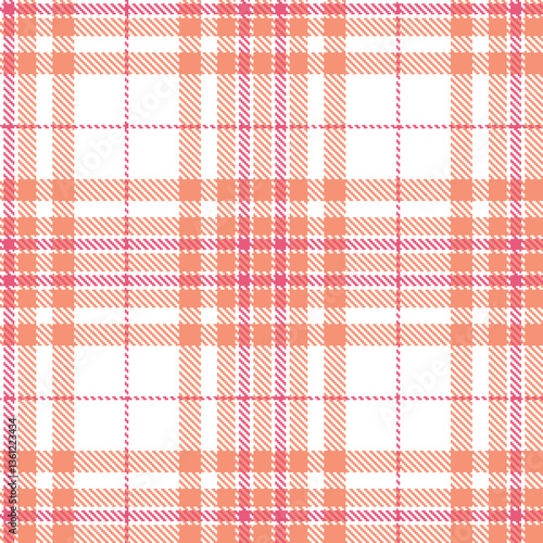 Modern Cool White Seamless Tartan Textile Design Variant 361