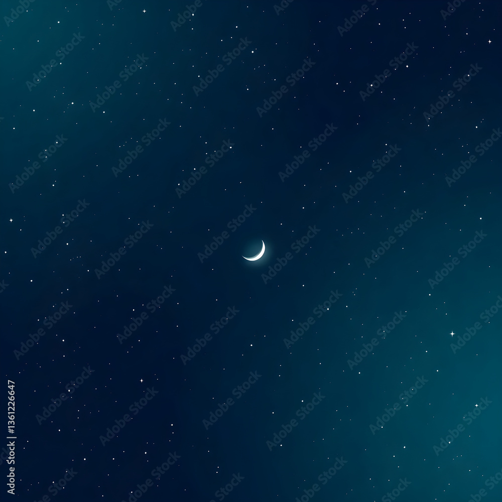 Fototapeta premium 깊은밤하늘과반짝이는별들