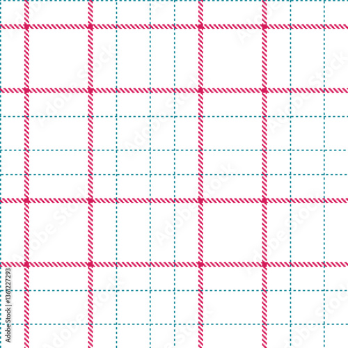 Modern Seamless Tartan in Dusty White tones Textile Design Variant 410