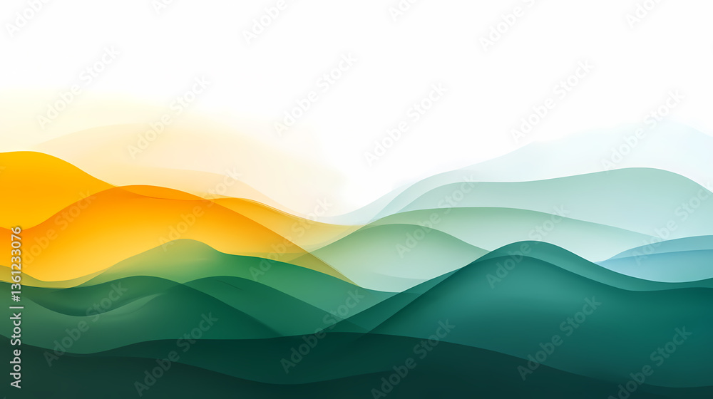 Obraz premium Abstract Mountain Landscape Design