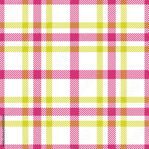 Modern Seamless Tartan in Vivid White tones Textile Design Variant 572