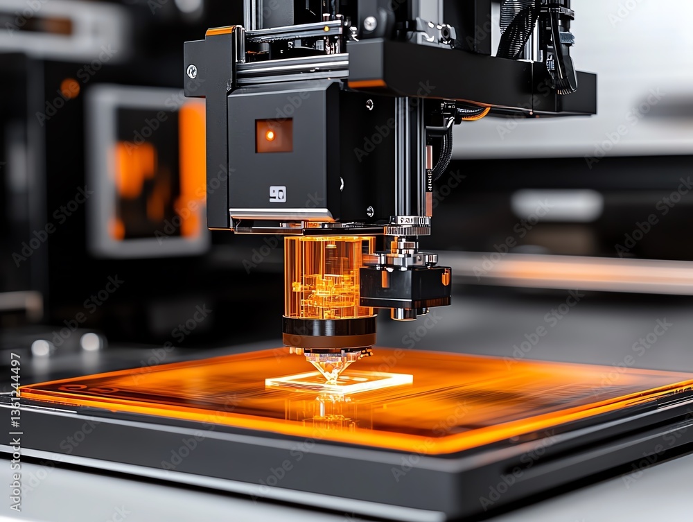 A detailed look at a resin printer s laser curing process
