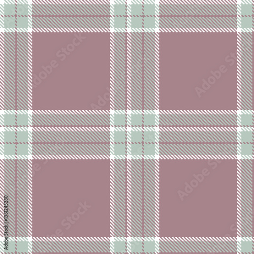 Modern Seamless Tartan in Vivid White tones Textile Design Variant 686