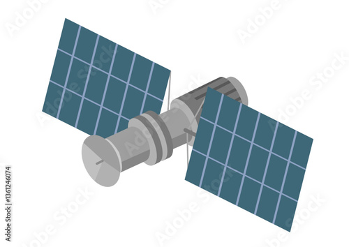 通信用の人工衛星.