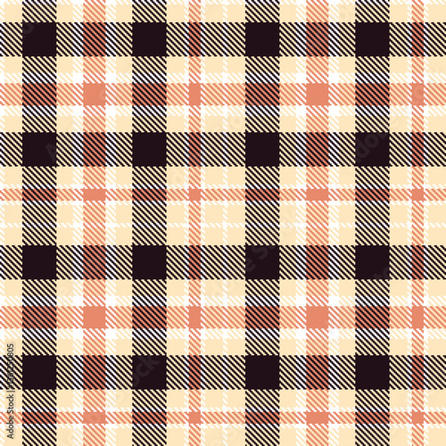 Modern Soft White Seamless Tartan Textile Design Variant 785
