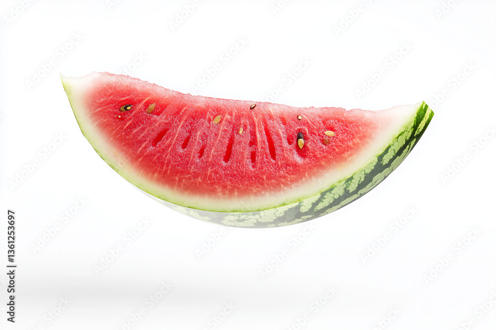 Watermelon sliced isolated on white background, Selective focus red and ripe watermelon on white background. Watermelon sliced isolated on white background, Selective focus red and ripe watermelon on white background.