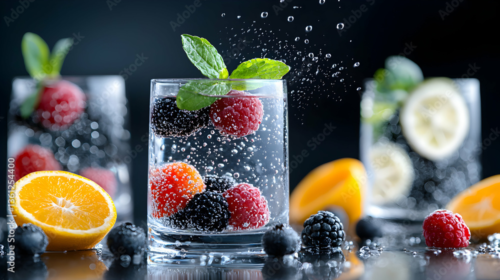 Refreshing Berry and Citrus Infused Sparkling Water Refreshing Berry and Citrus Infused Sparkling Water