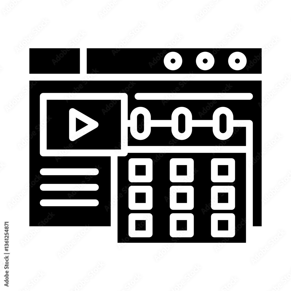 Content Calendar Icon Content Calendar Icon
