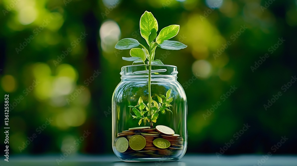 Growing Investment: A Springtime Savings Concept AI Generated Growing Investment: A Springtime Savings Concept AI Generated
