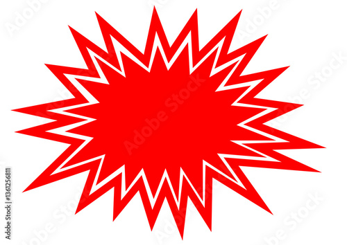 red star burst