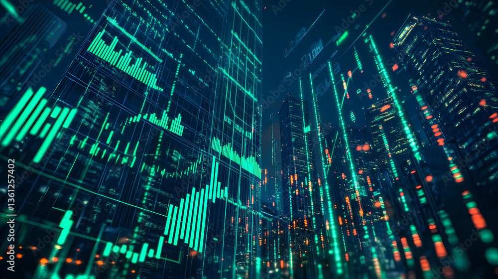 Digital Cityscape of Data Visualization Digital Cityscape of Data Visualization