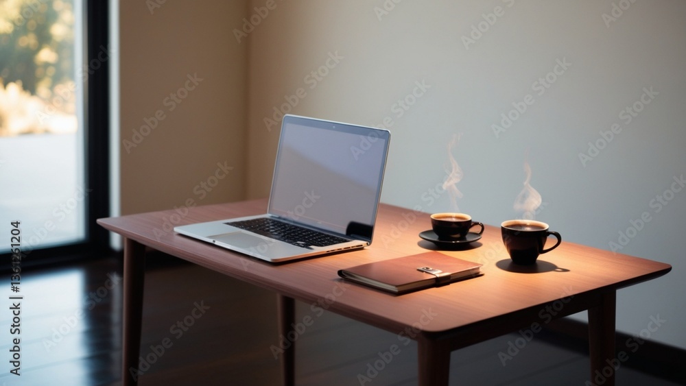 office desk with computer office desk with computer