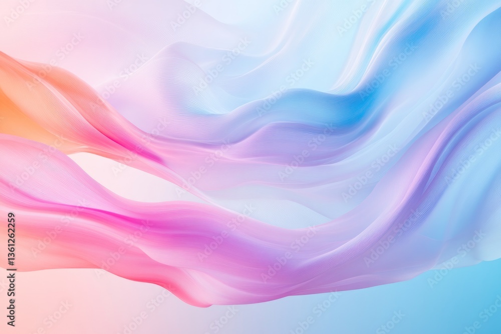 Fototapeta premium abstract digital art piece showcasing vibrant colors swirling in harmony forming unique patterns with ample space for