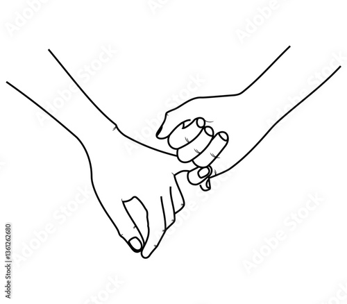 illustration of hands clasped together